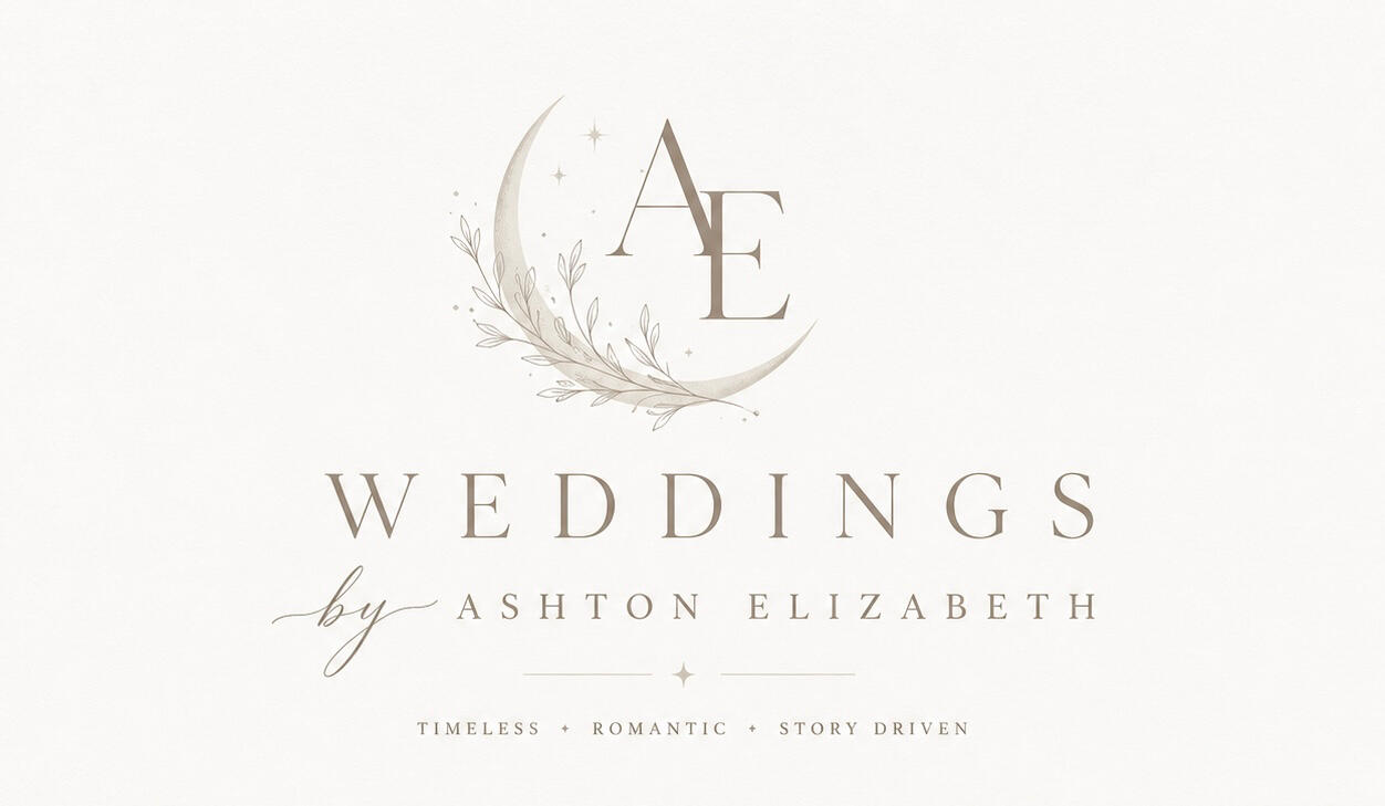 Weddings by Ashton Elizabeth wedding photography logo